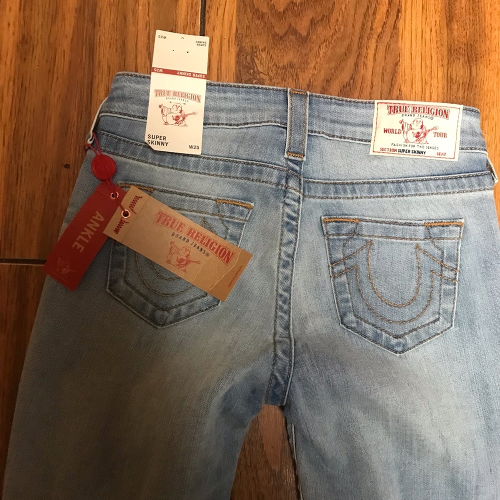 True Religion Jeans Super Skinny Size- 25 - Picture 4 of 13